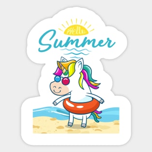 Hello Summer Sticker